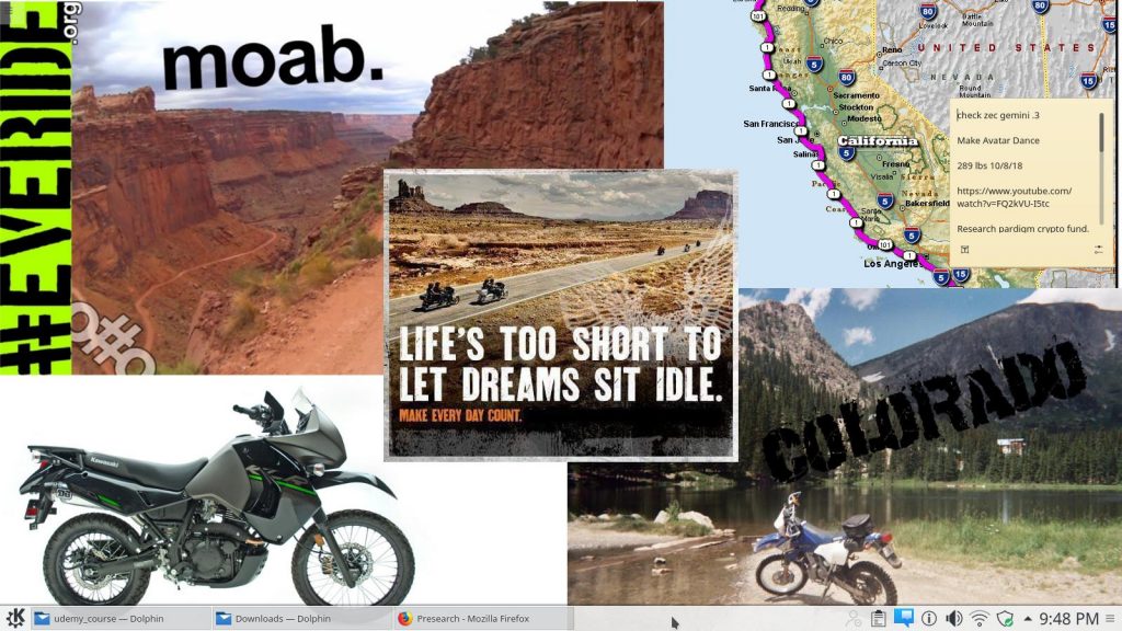 Motorcycle Travel DreamBoard