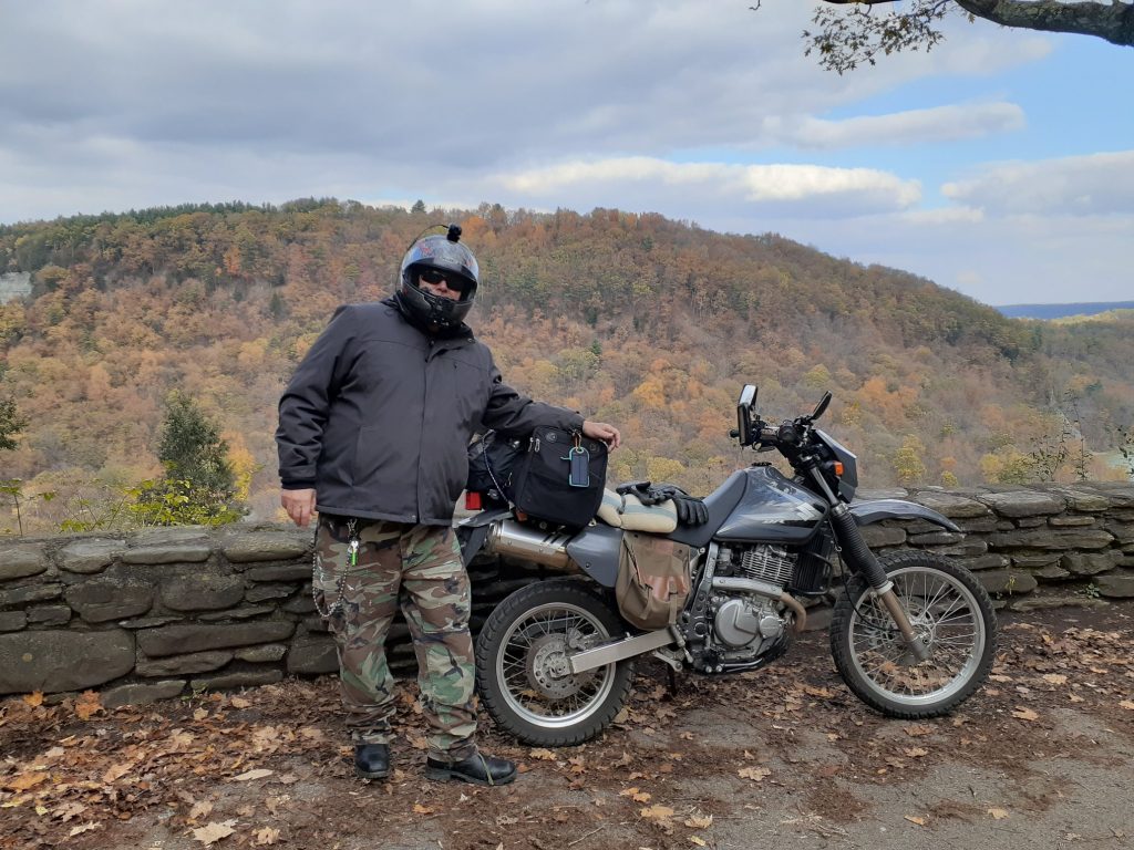 Posing in front of the canyon at Letchworth State Park